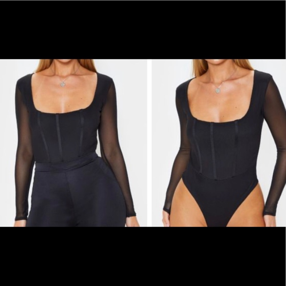 Prettylittlething black bodysuit